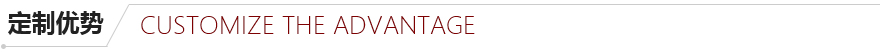 定制優(yōu)勢 定制優(yōu)勢